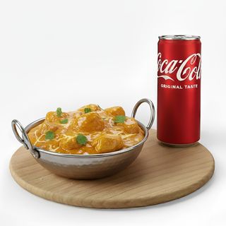 Chicken curry + Lattina Coca-Cola