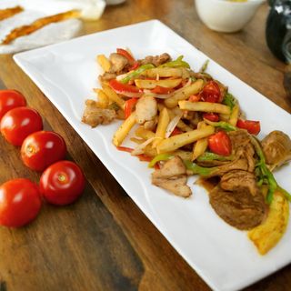 Тауық етімен фри