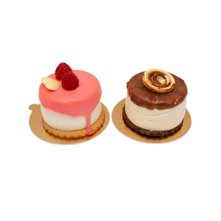 Monoporcje (2szt.) bananowe z toffi, jogurtowe (tort)