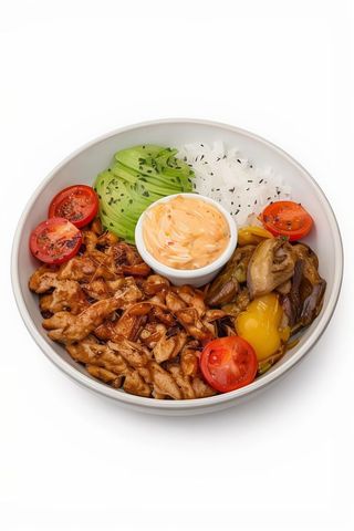 Gyros drobiowy bowl