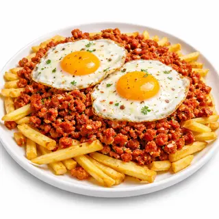 Huevos Con Picadillo Y Patatas