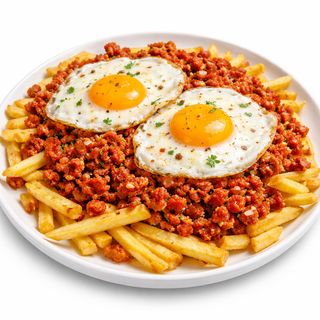 Huevos Con Picadillo Y Patatas