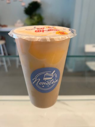 Bubble tea con budino