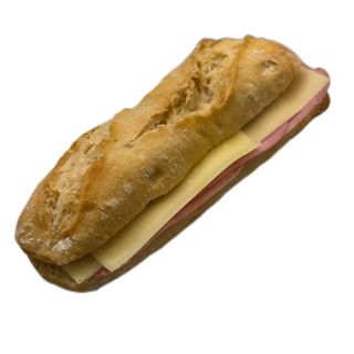 Bocata normal de jamon y queso