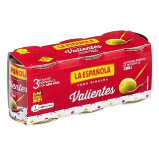 La española picante suave aceituna 3 lata (120 g.)
