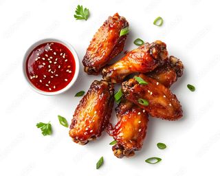 Aripioare de Pui Asiatice cu soia si seminte de susan