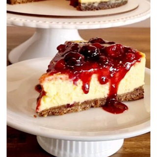 Tarta de queso con frutos rojos 