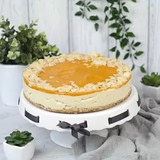 Vegan mango lassi cheesecake