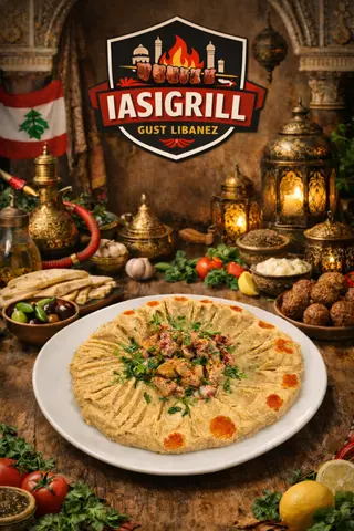 Humus cu carne de pui