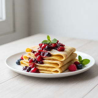 Clatite cu gem de fructe