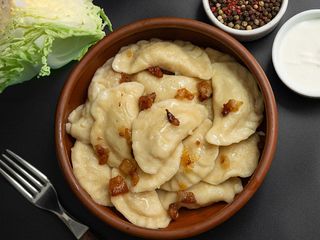 Вареники з тушкованою капустою (300 грам) (300g)