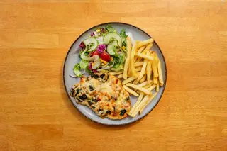 Filet z kurczaka ze szpinakiem i serem
