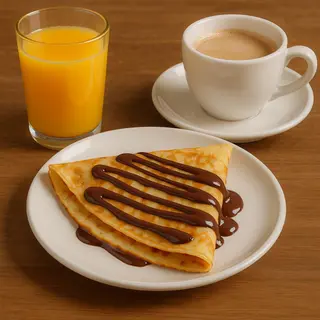 Crep + café + zumo