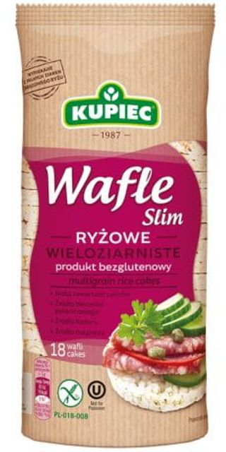Wafle ryżowe wieloziarniste Kupiec. 0.09кг