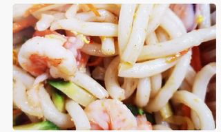 Udon gamberi al sate