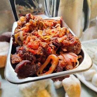 Fried Goat Meat