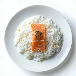 Riso con salmone