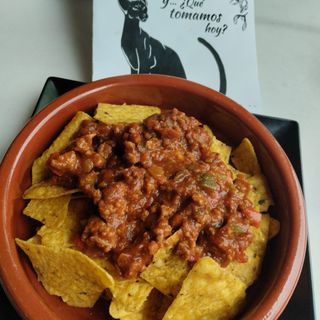 Nachos con pulled pork