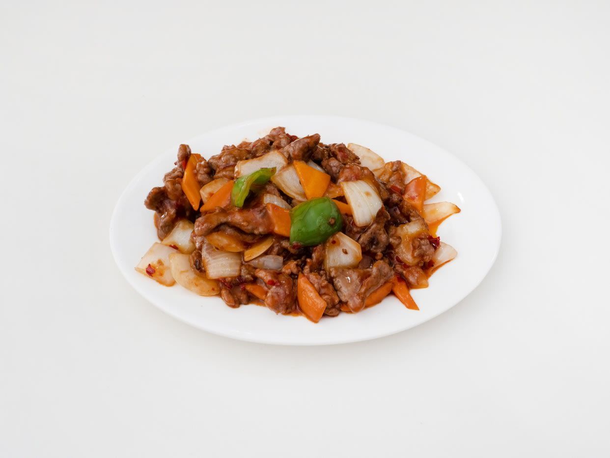 Ternera con salsa picante 