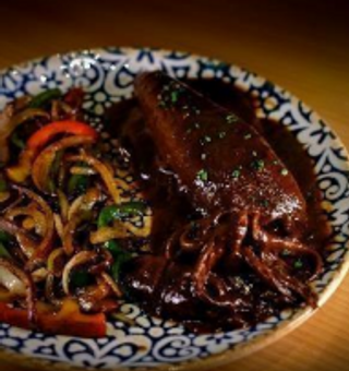 Calamar Salsa De Ostras