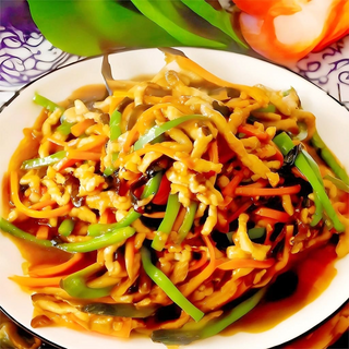 E8. Porc cu aromă de pește ușor picant 鱼香猪肉