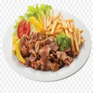 Menu 5. Plato carne kebab con refresco o cerveza