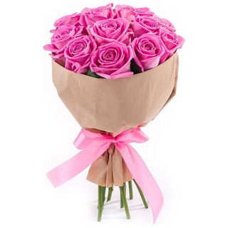  5 szt róże ekwadorskie różowe średniej wysokości