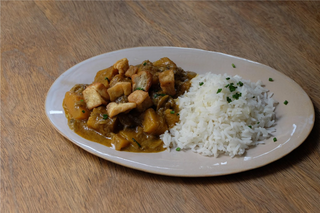 Curry De Calabaza Con Berenjena Y Tofu