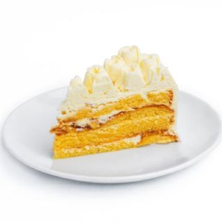 White Chocolate Rose Cake Slice