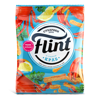 Сухарики пшенично житні зі смаком крабу 70г