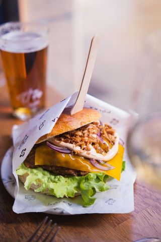 Burger txerri pulled