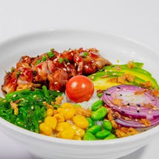 Poke Con Pollo Teriyaki