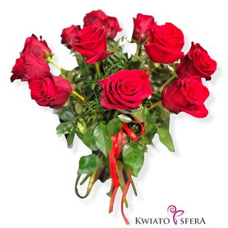 Bukiet z 15 róż czerwonych