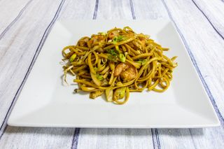 27. Tallarines con Gambas