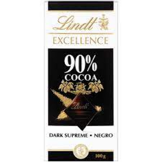 Chocolate Excellence 90% Cacao Lindt 100 Gr.