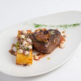 Телешки стек с гъши дроб (350 г.)