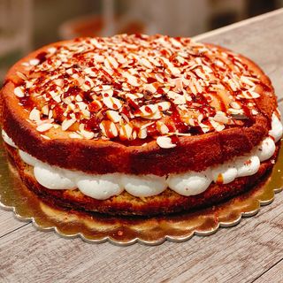 TARTA ENTERA: Manzana-mascarpone