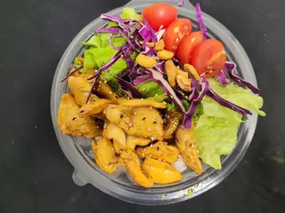 Poke chicken teriyaki