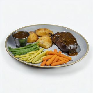 Muschi de vita cu piper verde