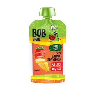 Пюре Bob Snail Банан-Полуниця 120г