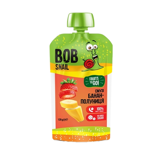 Пюре Bob Snail Банан-Полуниця 120г
