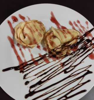 Млинці з фруктовим сиропом 80/30г