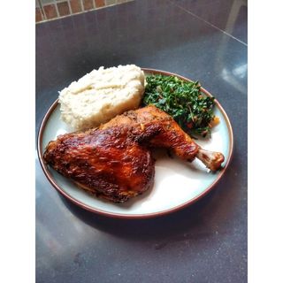 Caribbean Chicken with Ugali
