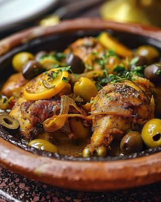 Djej Mhamer Poulet Beldi