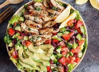 salade légume poulet