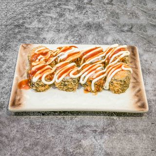 85. Maki De Tempura De Salmón (8 Uds.)