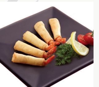 Rollitos de gambas