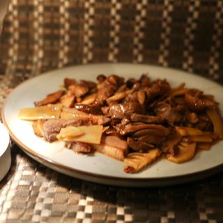 Anatra funghi e bambù