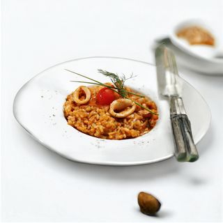 Rižoto od lignji na crveno