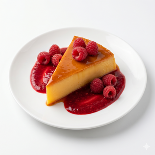 " Tocinillo " amb coulis de gerds